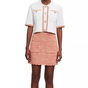 NWT Maje Jimoda Tweed Mini Skirt